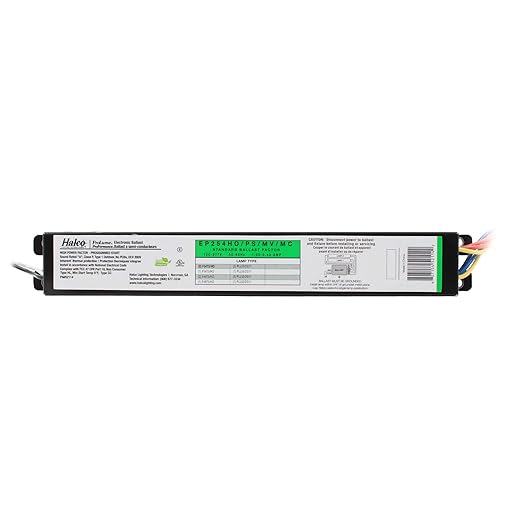 Halco EP254HO/PS/MV/MC Fluorescent Ballast 2-Lamp 54W T5/HO F54T5HO 120/277V