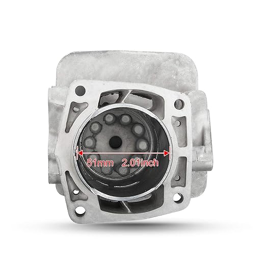 RANSOTO 577424001 Cylinder Gasket Piston Ring Top End Kit 51mm Engine Rebuild Kit Compatible with Redmax EBZ8500 EBZ8500RH Husqvarna 580BFS 578BTF 580BTS Backpack Blowers