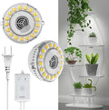 SANSI Puck Grow Light LED Plant Light for Indoor Plants Full Spectrum Grow Lamp 10W (150 Watt Equiv) Small Hanging Plant Lamp with Timer Auto On Off 4 8 12 Hrs 4-Level Dimmable for Plant Shelf