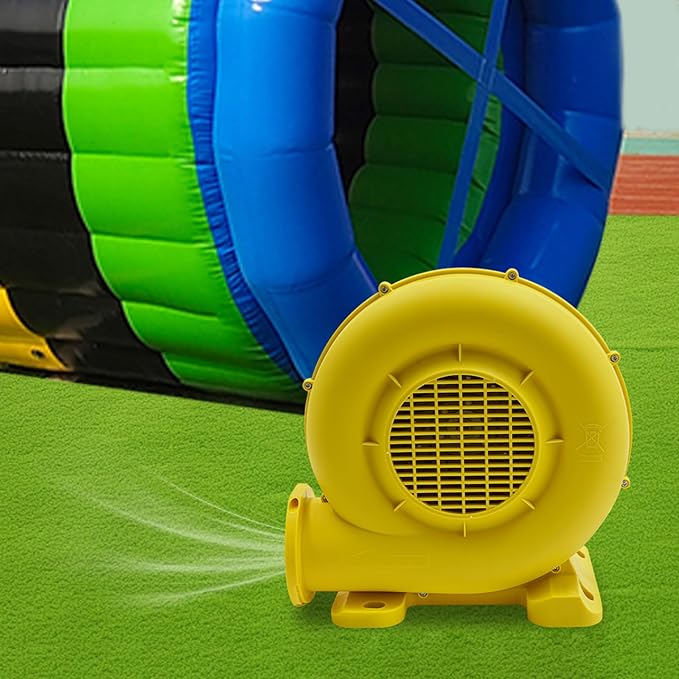 Air Blower Pump Fan 2150Pa Air Blower Jumping Bed Inflator Powerful Inflatable Bounce House Blower for Inflatable Water Slide Bouncy Castle Bounce House Speed 3250RPM 1118CFM Air Volume