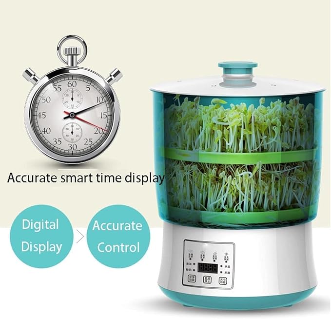 Automatic Sprouter Bean Growing Machine Household Intelligence Seed Sprout Maker Automatic Sprinkler Green Seeds Growing Machine Automatic