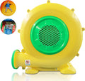 750W Air Blower QILEBA 1HP Powerful Bounce House Blower for Inflatables Portable Inflatable Bubble House Blower Fan Pump for Spray Booth Bouncy Castle Jumper Water Slid Blower Corded(750W)
