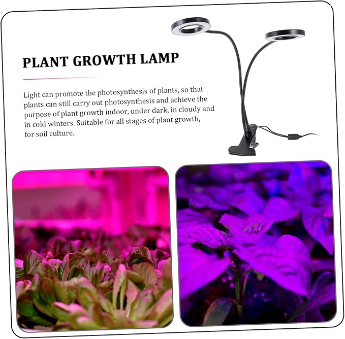 Mikikit 5v Indoor Plant Lights Clip Plant Lamp Led Light Full Grow Planting Growth Lamp