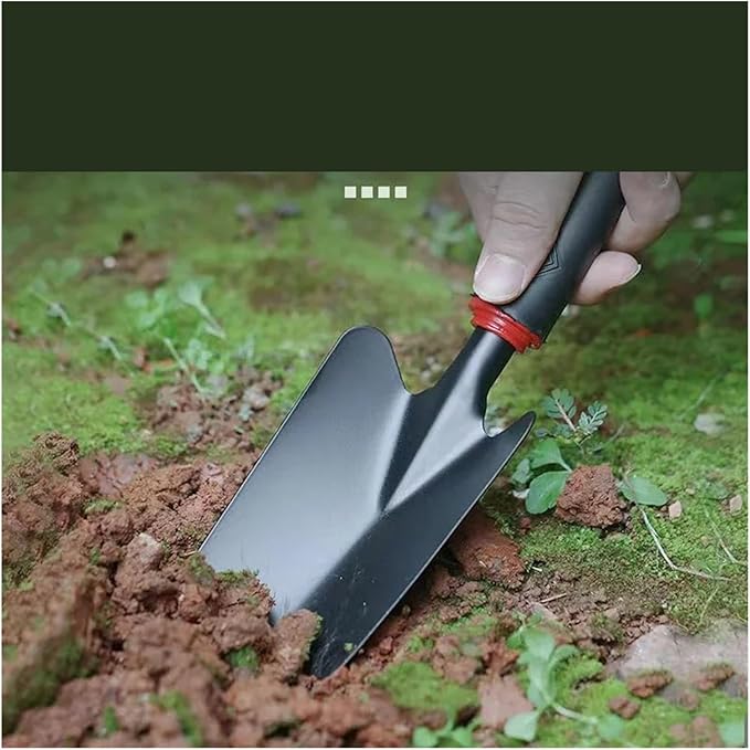 Gardening Shovel Vegetable Planting Tools Small Tool Set of 4(Five Tooth rake)