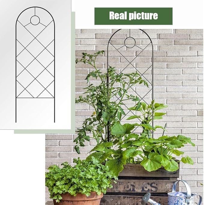 22.8 * 7.9in Metal Trellis Garden Trellis for Lawn Garden Backyard