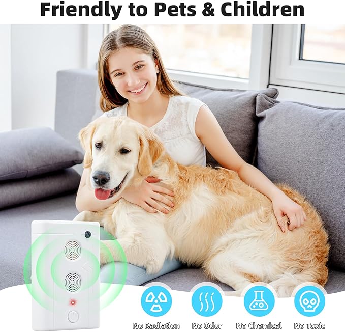 2026 Upgraded Bat Deterrent Devices: Rechargeable Ultrasonic Bat Deterrent for AtticPorchHouseGaragesBird Repellent Bats Fortress Mini Keep Away Indoor &amp Outdoor Friendly to Human &amp Pet