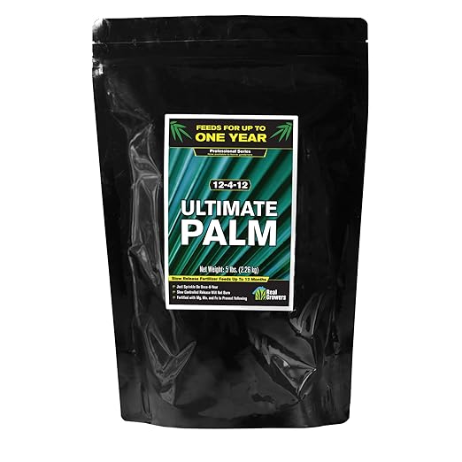 Real Growers Palm Tree Fertilizer 12-4-11 | 12-Month Slow Release Granular Plant Food for Queen Palm Sago Palm Date Palm Cycad | 5 lb