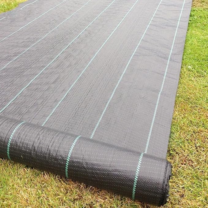 Garden Yard Ground Cloth Cover Landscape Heavy Duty Weed Barrier Block Greenhouse Plastic Mulch(1x20m)