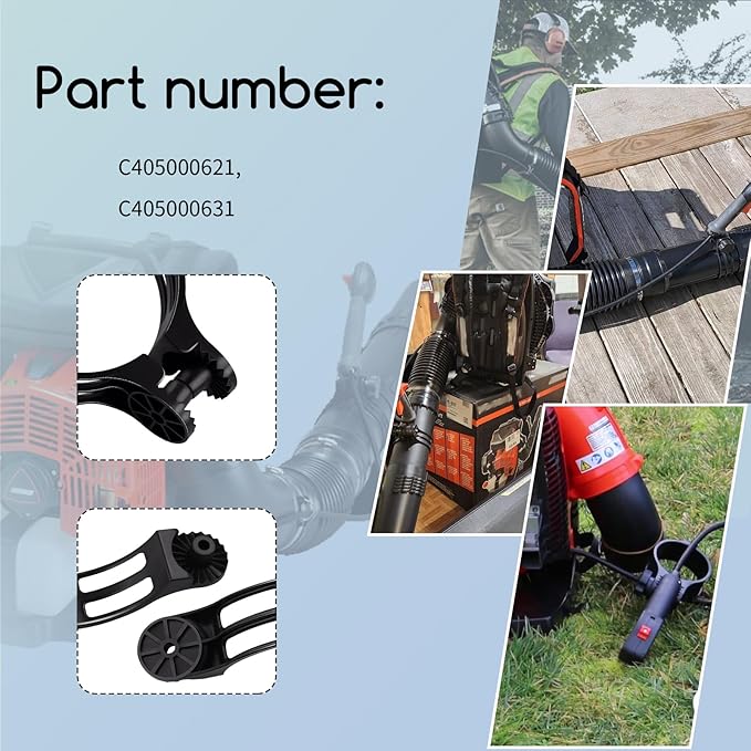 Handle Bracket (LH #C405000631 / RH #C405000621) Compatible with Echo PB-8010T PB-9010T and Shindaiwa EB810RT EB910RT Backpack Leaf Blower Excluding Installation Screws