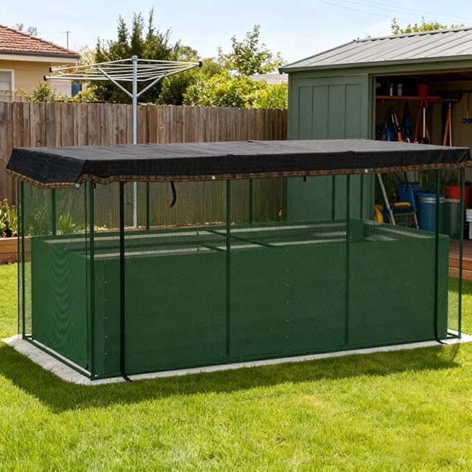 Heavy-Duty Galvanized Steel Raised Garden Bed Kit with Assembly Tools Sturdy Planter Box for Vegetables Flowers and Herbs (Green + HDPE + Steel)