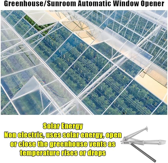 Greenhouse Window Openers Temperature Controlled Automatic Vent Opener 2 Spring Heavy Duty New Uprated Piston Up to 15 Kg Load Solar For Greenhouse Garden Temperature Control ( Color : 2pcs )