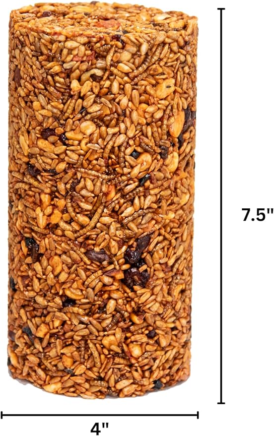 JCs Wildlife Squirrel Stopper Bugs Nuts &amp Berries Small Cylinder 1.5lbs (12-Pack)