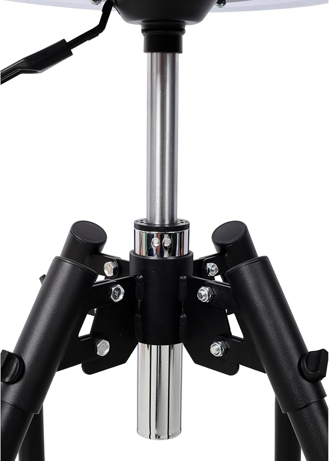 Heavy Duty Hydraulic Shop Stool with 360° Swivel Adjustable Mechanic Seat with Foot Rest 330LBS Capacity for Garage Workshop Industrial Use