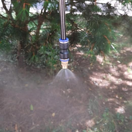 Update 98Ft Irrigation Copper Nozzle System Automatic Irrigation System with Replaceable 360°Bendable Sprayeratomizing Copper Nozzle for Watering System for Garden Plant Lawn Patio and Yard.(25)