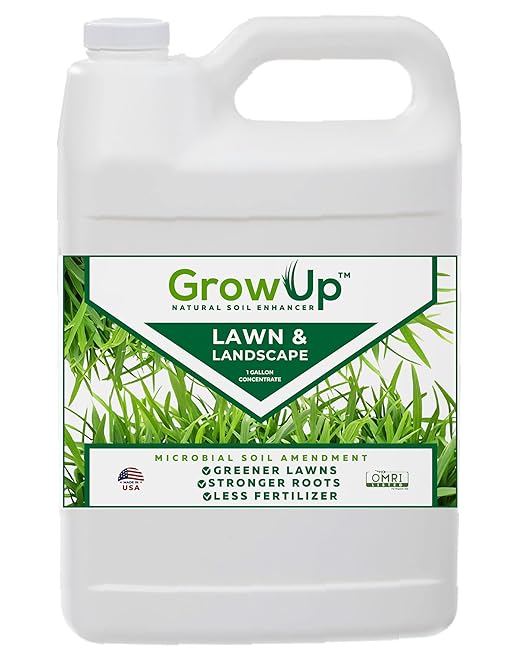 Grow Up Microbial Soil Amendment – Promotes Plant Growth Root Development &amp Soil Health – Organic Formula – Made in USA
