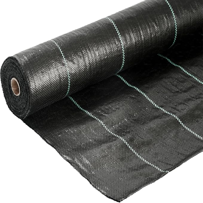 Ashman Landscape Fabric Weed Blocking Mat 4ft x 100ft Heavy-Duty Weed Barrier Protection for Gardens and Landscaping