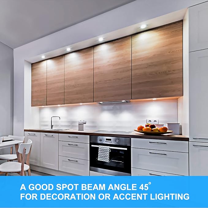 Mlambert 12 Pack MR16 LED Bulbs 50W Halogen Equivalent6000K Cool Whitee5W GU5.3 MR16 12V Spotlight BulbNon-Dimmable45° Beam Angle for Landscape Recessed