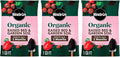 Miracle-Gro 3 Pack Organic Raised Bed and Garden Soil with Quick Release Natural Fertilizer Feeds Plants Up to 2 Months Grows More Veggies 1 Cu Ft