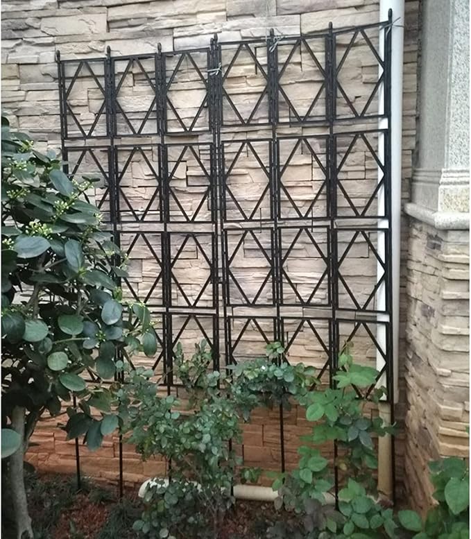 Foldable Garden Trellis DIY Garden Climbing Aid Rustproof Metal Plant Trellis Support Plant Support Bracket For Climbing Plants Vine Ivy Rose Cucumbers Clematis 4 Size ( Size : 60*220cm )