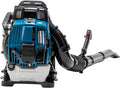 4-Cycle 75.6CC Gas Powered Backpack Leaf Blower Grass Blower Engine for Lawn Garden Yard Blowing Leaves Debris Dust Sand Gravel Snow (192MPH 894CFM Blue)