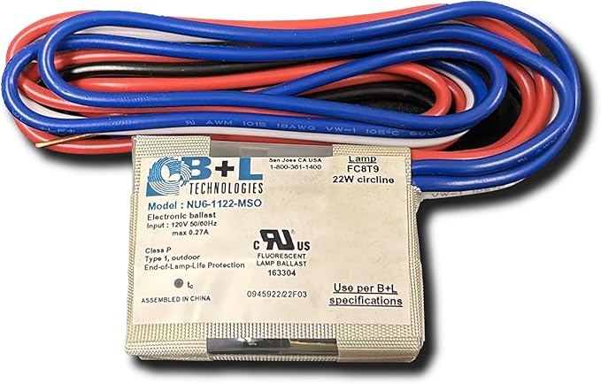 B+L Technologies NU6-1122-MSO for One 22W FC8T9 Circline Lamp
