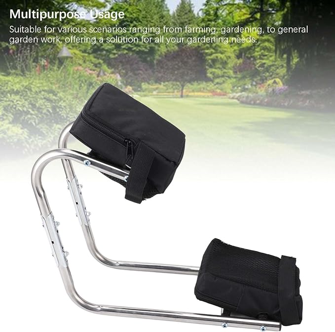 Stainless Steel Gardening Knee Seat Ergonomic Ankle Support Design Multifunctional Leg Brace for Comfortable Gardening and Outdoor Work
