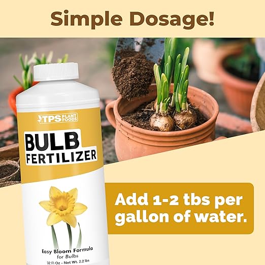 Bulb Fertilizer Complete Liquid Bulb Plant Food for All Bulbous Plants 32 oz (1 Quart)