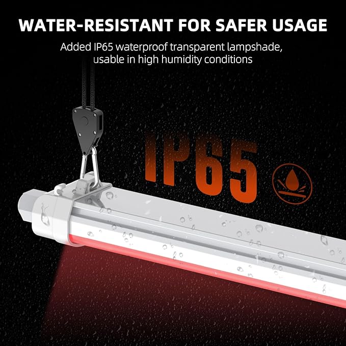 Spider Farmer LED Plant Grow Light GlowR80 3.2ft Deep Red Supplemental Lighting Bar for Indoor Plants