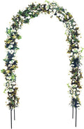 Metal Garden Arch Trellis Outdoor Adjustable Arbor Trellis for Garden Climbing Plants Support or Wedding Decor