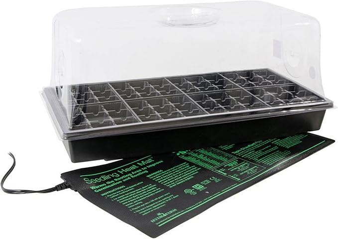 HYDROFARM Germination Hot House with Heat Mat Hydroponic Flower Grow (2-Pack)