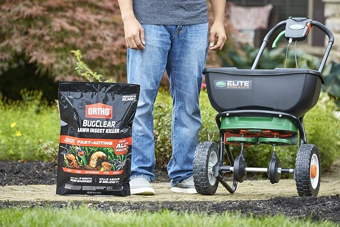 Ortho BugClear Lawn Insect Killer - Kills Ants Ticks Armyworms Sod Webworms Fleas and Spiders in Your Yard Fast-Acting Kills By Contact Above and Below the Ground 20 lb.
