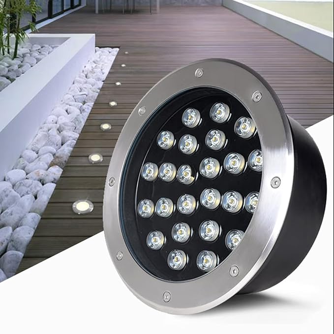 Outdoor Ground Light LED Underground Light IP66 Waterproof AC85-110V Embedded Buried Lights for Walkway Garden Driveway Deck Patio Landscape Lamp