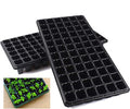 AIFUSI 10 Pack Seed Starter Kit 72 Cell Seedling Trays Gardening Germination Plastic Tray Nursery Pots Mini Propagator Plant Grow Kit Plug Tray Starting Trays for Seedling Germination