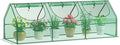 Greatbuddy Portable Mini Greenhouse 3×3×9Ft High-Density PE Plant Cover with 3 Roll-up Zipper Windows Perfect for Outdoor Plant Growing