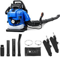 Backpack Gas Powered Leaf Blower 75.6CC 750CFM 4-Stroke Gas Leaf Blower 7000RPM Backpack Leaf Blowers for Lawn/Garden Care Snow/Grass Blowing from US