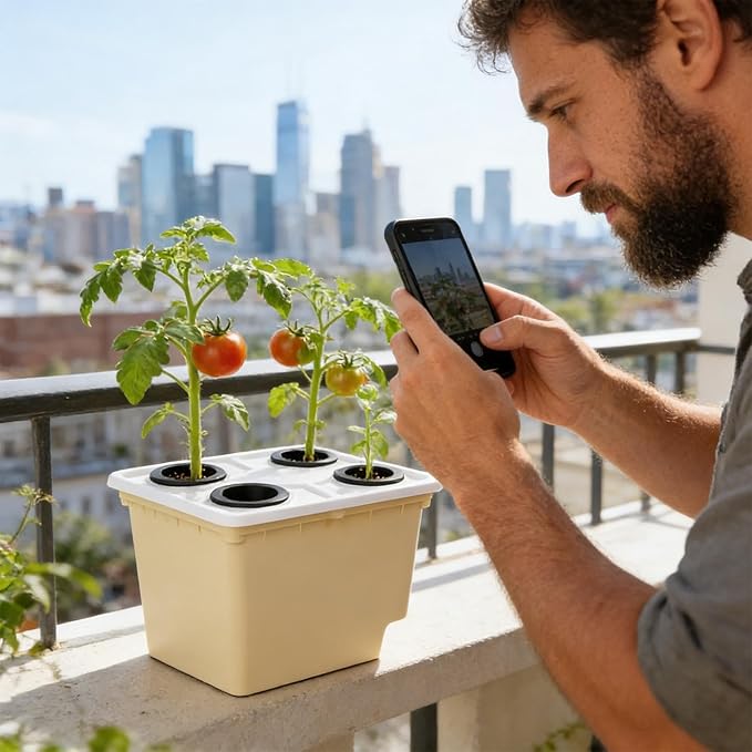 Hydroponic Vegetable Planter - Soilless Cultivation Gardening SuppliesHydroponic Growing System for Vegetables | for Indoor Outdoor Windowsill Balcony Greenhouse Tomato Cucumber Fruit