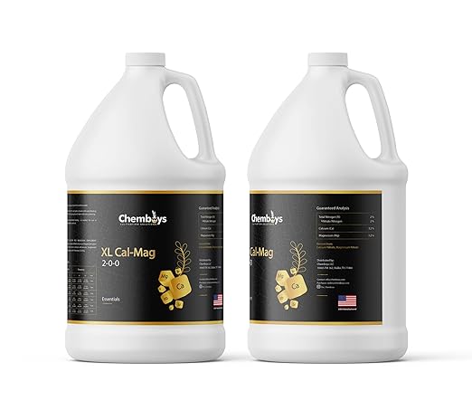 Chemboys XL Cal-Mag Plant Supplement 2-0-0 – Calcium &amp Magnesium Liquid Fertilizer Plant Nutrients for Vegetables Hydroponics Coco Coir Fruits – Indoor &amp Outdoor Use Made in USA - 1 Pint
