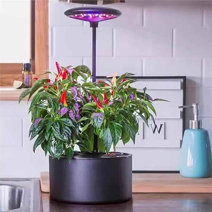 Hydroponics Growing Systems Kit Hydroponics Tower with LED Grow Lightfor Herbs Fruits and Vegetables(StyleA)