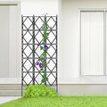 Plant Trellis for Vertical Climbing Plants Foldable Plant Trellis Garden Climbing Trellis Outdoor Decorative Plant Support for Patio &amp Yard Black(W60xH150CM(2.0x4.9FT))