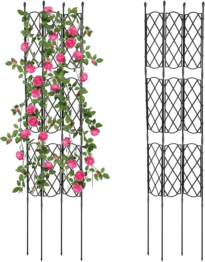Plant Climbing Support Garden Trellis Rack Trellis Decorative Garden Trellis Metal Support Wire Climbing Plants Vines Flowers Rack for Climbing Vines Flower(#1)