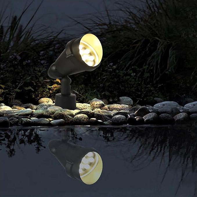 Lawn Projector Round Tree Light Outdoor LED Beam Spotlight Recessed Spotlights for Hotel Indoor Courtyard Garden Park Flag Lighting(Blue3W)