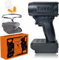 Storm Industries Jet Blower 2.0 2026 New Upgrade Storm Leaf Blower with Noise-canceling Earplugs 1300000RPM Handheld Turbo Blower for Car Drying Camping Patio Cleaning (for Dewalt Batteries)