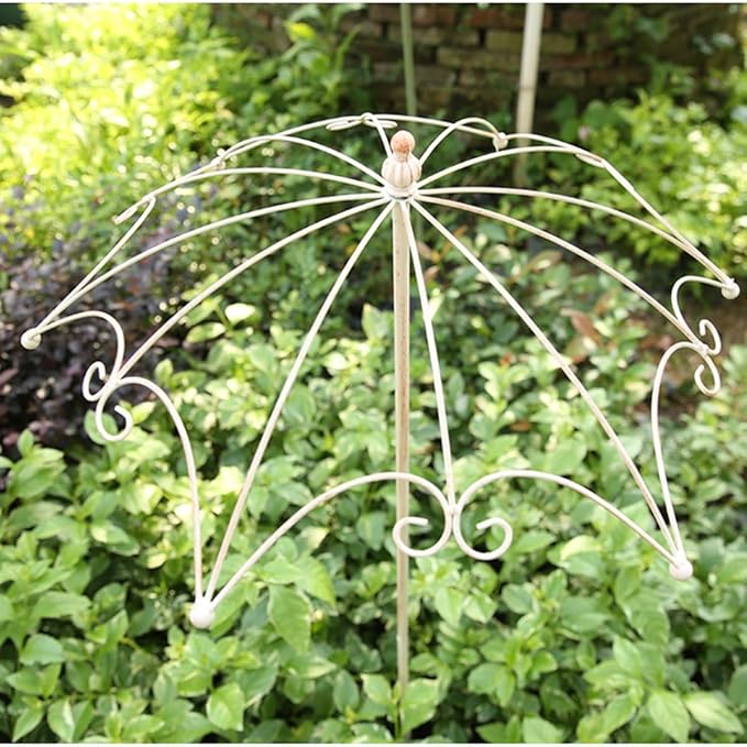 Metal Garden Trellis Plant Supports for Potted Plants Indoor for Climbing Vines Tomato Flower Vegetable Rose 93cm High Do Old Green(Bronze)