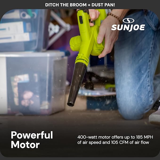 Sun Joe 24V IONMAX Work Shop Blower and Vacuum Battery Charger 24V-WSB-LTE