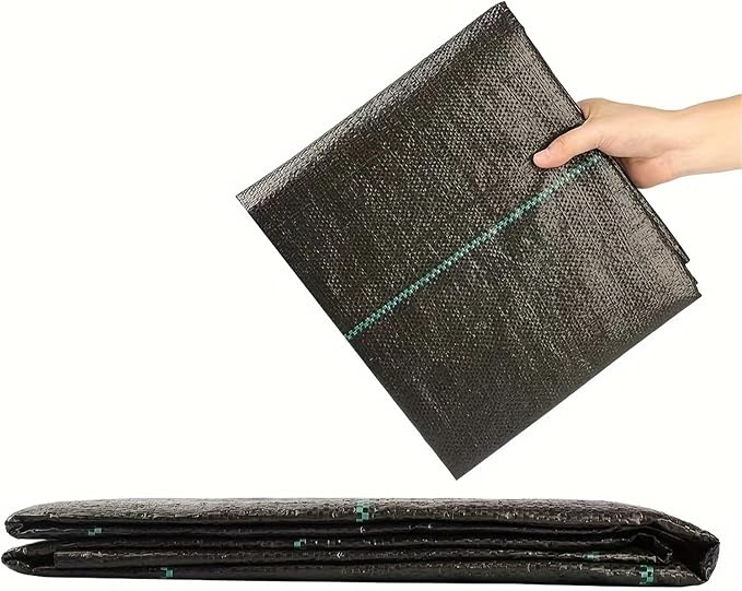 Weed Barrier Fabric Used for Weed Control Anti-Grass Net Geotextures for Greenhouse Weeding Pad Water Permeable(1mx10m)
