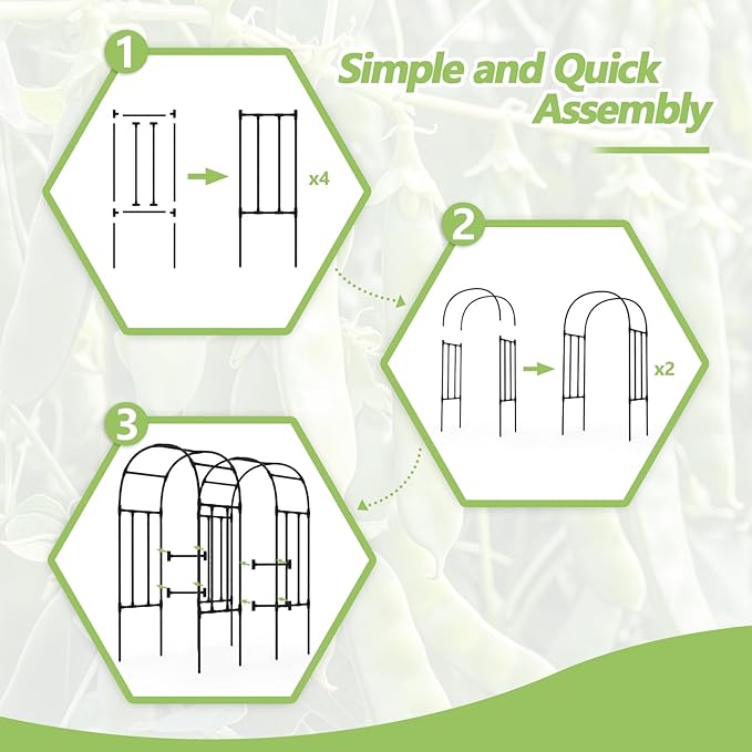 Trellis for Climbing Plants Outdoor - Cucumber Trellis for Raised Bed Size:71 * 47 * 79 inch Garden Trellis for Climbing Plants Cucumber Vegetable Tomato Flowers