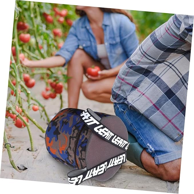 TIDTALEO Portable Outdoor Gardening Foam Stool with 25cm Height and Storage Pouch Lightweight Farming Workseat for Garden Camping Fishing and Planting Tasks Random Style