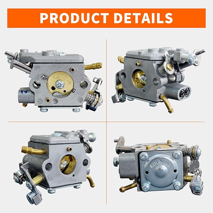 Ruixing OEM 585603801 Carburetor Kit for Husqvarna 525BX RedMax HBZ260R Handheld Blower Zenoah Komatsu HBZ260EZ Leaf Blower Tune Up Kit 501716903 587712702 501716904 585603803