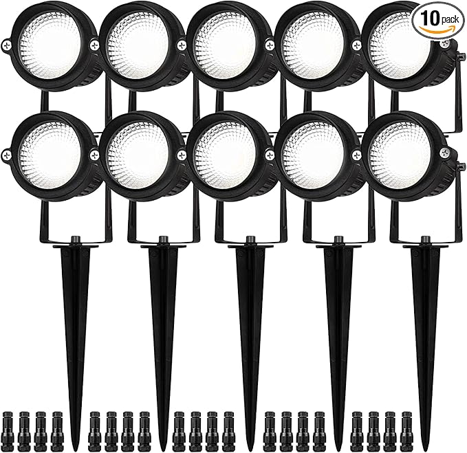 EAGLOD 5W Spot Lights Outdoor 5000K Daylight White Flag Pole Light 12V~24V AC/DC LED Landscape Spotlights Waterproof Low Voltage Landscape Lighting for Yar (10)