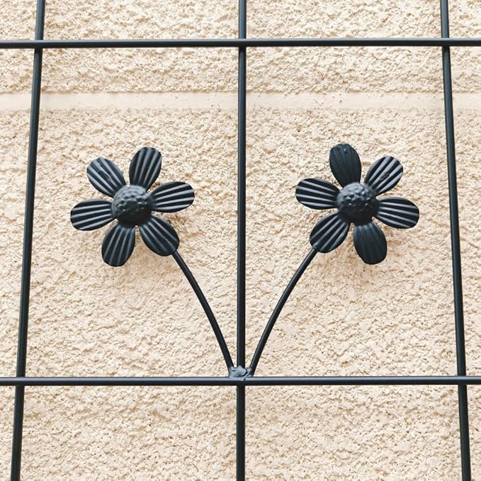 Heavy-Duty Metal Garden Trellis for Climbing Plants – Rust-Resistant Outdoor Flower Support with Sturdy Steel Frame (2 Pack)